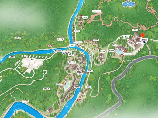 甘肃结合景区手绘地图智慧导览和720全景技术，可以让景区更加“动”起来，为游客提供更加身临其境的导览体验。